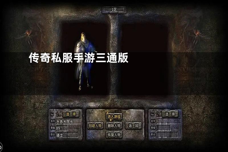 传奇私服手游三通版