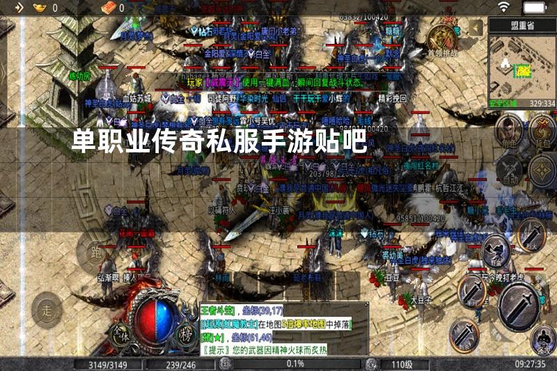 单职业传奇私服手游贴吧