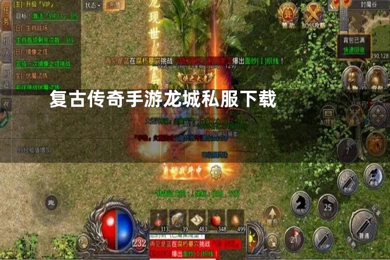 复古传奇手游龙城私服下载