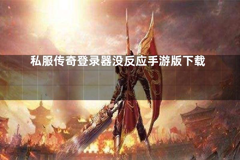 私服传奇登录器没反应手游版下载